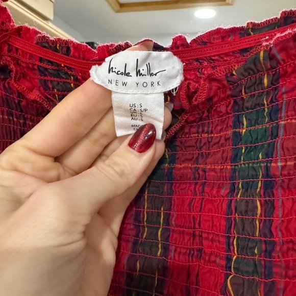 Nicole Miller Red and Green Plaid Dress Ralph Lauren Christmas - Picture 3 of 3